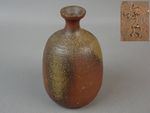 Bizen Ware Tokkuri Sake Bottle by Toko Konishi Japanese Pottery-TK528