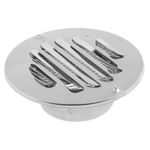 Ventilation grille with round ventilation grille cover made of