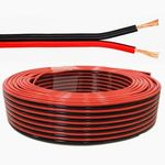 2 Core 14 Strand x 0.2mm Red & Black Loud Speaker Cable Wire Car Audio Home HiFi