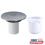 Shower Drain Cover Trap Plughole Tray Waste Cover 115mm Plug Drain Replacement.