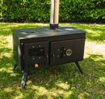 Portable Wood Stove with Built-in Oven for Tent + Free Bag | Outdoor wood burner