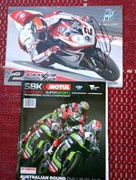 AUSTRALIAN  2017 SBK WORLD SUPERBIKE RACE PROGRAMME and 2 Signed posters . 