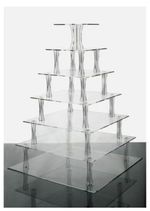 Large 7 Tier Square Cake Stand (holds up to  168 cupcakes) (can use less tiers)