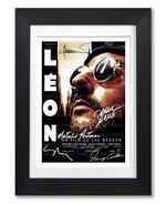LEON THE PROFESSIONAL MOVIE CAST SIGNED POSTER PRINT PHOTO AUTOGRAPH GIFT FILM