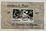 1973 SPAIN PICASSO SOUVENIR STAMP SHEET NO. 234367 UNUSED OG