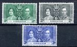Gibraltar KGVI 1937 Coronation sg 118/20  - MH