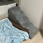 Thick Foam Dog Stairs Puppy Cats Ladder Ramp Washable Cover for High Bed Sofa