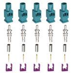5 Sets Fakra Male Antenna Connector Repair Kit for RG174/RG316 Cable Adapter