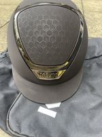 Kask Dogma Chrome Light Riding Hat - Navy/Silver. 57cms. Dressage. Show Jumping