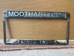 Vintage American license plate frame - Moothart Chrysler Plymouth