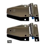 2 Door Hinge 5 Hole 148 x 65mm Stainless Steel RIGHT Hand Truck Horsebox Locker