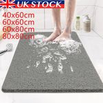 Loofah Shower Mat for Inside Shower Non-Slip Anti Mould PVC Bath Mat Quick Dry
