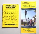 BUS TIMETABLE: BOURNEMOUTH YELLOW BUSES 1983 + TRANSDEV MAP