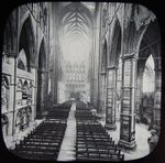 Glass Magic Lantern Slide WESTMINSTER ABBY TRANSEPT C1890 OLD VICTORIAN PHOTO