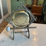 A BEAUTIFUL QUALITY ANTIQUE HENRY HOBSON & Son DINNER GONG, CIRCA-1910.