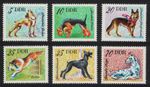 Dogs 6v GDR 1976 MNH SG#E1870-E1875 Sc#1749-1754