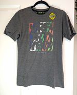 VR46 Valentino Rossi MotoGP Tavullia Graphic T-Shirt Mens S Grey Racing Tee