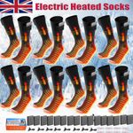 Heated Socks Electric Boot Feet Warmer USB Rechargable 5000 Mah Battery Unisex L