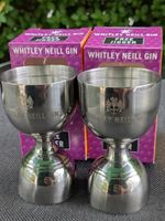 2 Brand New Whitley Neill Stainless Steel Gin Jigger 25ml/50ml Double Measure