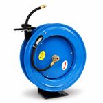 NEW! 50ft 15m Spring Retractable 3/8" Air Line Compressor Hose Reel