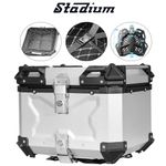 Top Box Motorcycle 45L Luggage Silver X Universal BMW, Suzuki Other Modesl