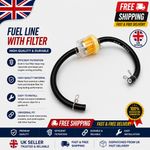 Universal Motorcycle Fuel Filter 8mm Fuel Hose Kit for 49cc 50cc 110cc 125cc 150