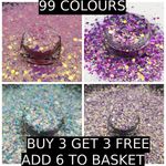 CHUNKY Festival Glitter Nails Face Eye Body Hair Tattoo Cosmetic Crafts Party UK
