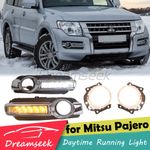 LED Daytime Running Light DRL & Fog Lamp for Mitsubishi Pajero Shogun 2015-2020