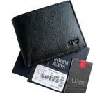 New Armani Original Leather Wallet Credit Card, Notes & Coins for Christmas Gift