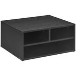 Three-Compartment Printer Storage Cabinet - Black - UK Stock - Free UK Delivery