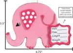 Personalised Pink Elephant Hanging Plaque Ornament New Born Nursery Gift Xmas