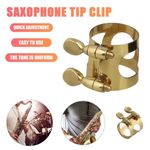 1PC Saxophone Ligature Saxophone Tip Clip Brass Ligature Mouthpiece Clip