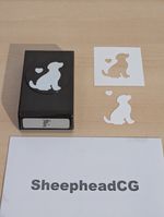 Stampin' Up! Dog Builder Punch Flat Locking for Happy Tails Stamp Set - VGC UK!