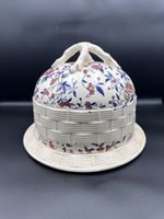 Huge 19th Century Antique Victorian Cheese Dome And Plate. Stilton dome  