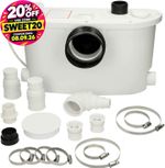 Avox Max Macerator Pump Domestic Sanitary Waste 400W White 4 Inlets Quiet IP54