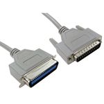 2m 2 metre D25 pin Male Parallel Printer Cable to C36 Centronics Cable Shielded 