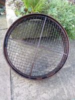 Vintage garden sieve Metal garden potato riddle 36cm Diameter medium large gauge