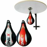 Boxing Speed Ball Heavy Duty Platform MMA Leather Punching Bag Stand Workout