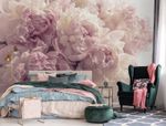 368x254cm wallpaper mural Pink floral Peonies wallpaper bedroom flowers