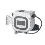 30m Garden Hose Reel Wall Mounted with 180°Swivel Bracket Auto Rewind, Spray Gun