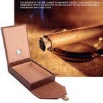 Mini Leather Humidor Cigar Box Cedar Wood Cigarette Container Storage Case