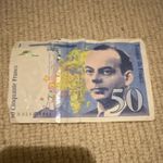 Banque de France 50 Francs 1994 Banknote Serial H024258944 Circulated