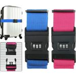 Adjustable Luggage Straps Combination Safety Suitcase  Baggage Belt Anti-theft