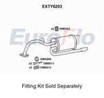 Rear Muffler Silencer Insert Exhaust Fits Toyota Yaris/Vitz EuroFlo EXTY6203