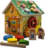 Wooden Montessori Activity Cube – Educational Toy for Toddlers 1-3 Years, Shape