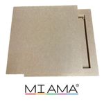 MDF Square Artboard Canvas Hanging Board Painting Resin Mosaic Craft MIAMA