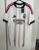 adidas Real Madrid Home Shirt White L or XL slim fit. Tag says XXL - Replica