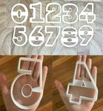 Number Cookie Cutters 4.5" THICK Large Biscuit Fondant 0-9 Birthday Anniversary 