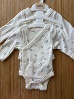 M&S 2 Pack Bodysuits / Vests 100% Cotton Newborn Side Fastening New