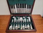 Elkington Sheffield Silver Plated Kings Pattern 44pc Canteen 6 Place Setting